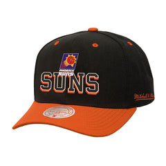 Phoenix Suns Backside Script Two-Tone Pro Crown Adjustable Hat - Black/Orange | Mitchell & Ness sale