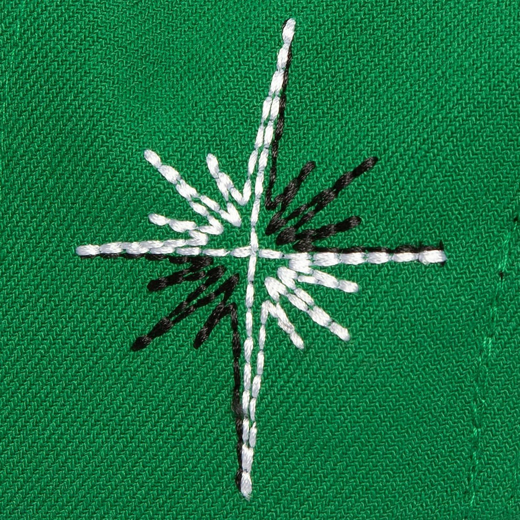 Boston Celtics Starlight Snapback Hat - Kelly Green | Mitchell & Ness for sale