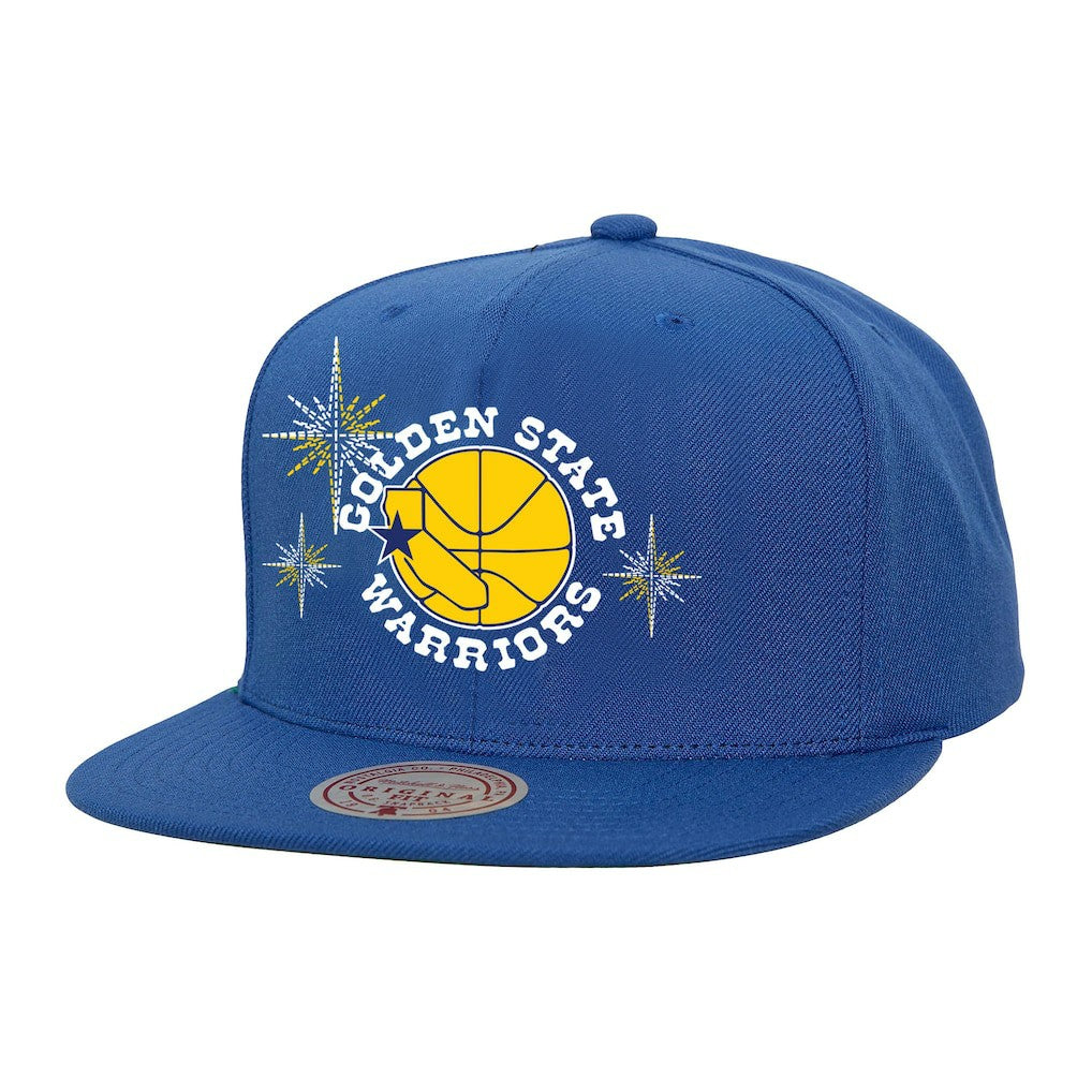 Golden State Warriors Starlight Snapback Hat sale - Royal | Mitchell & Ness sale