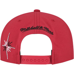 Chicago Bulls Starlight Snapback Hat - Red | Mitchell & Ness on sale