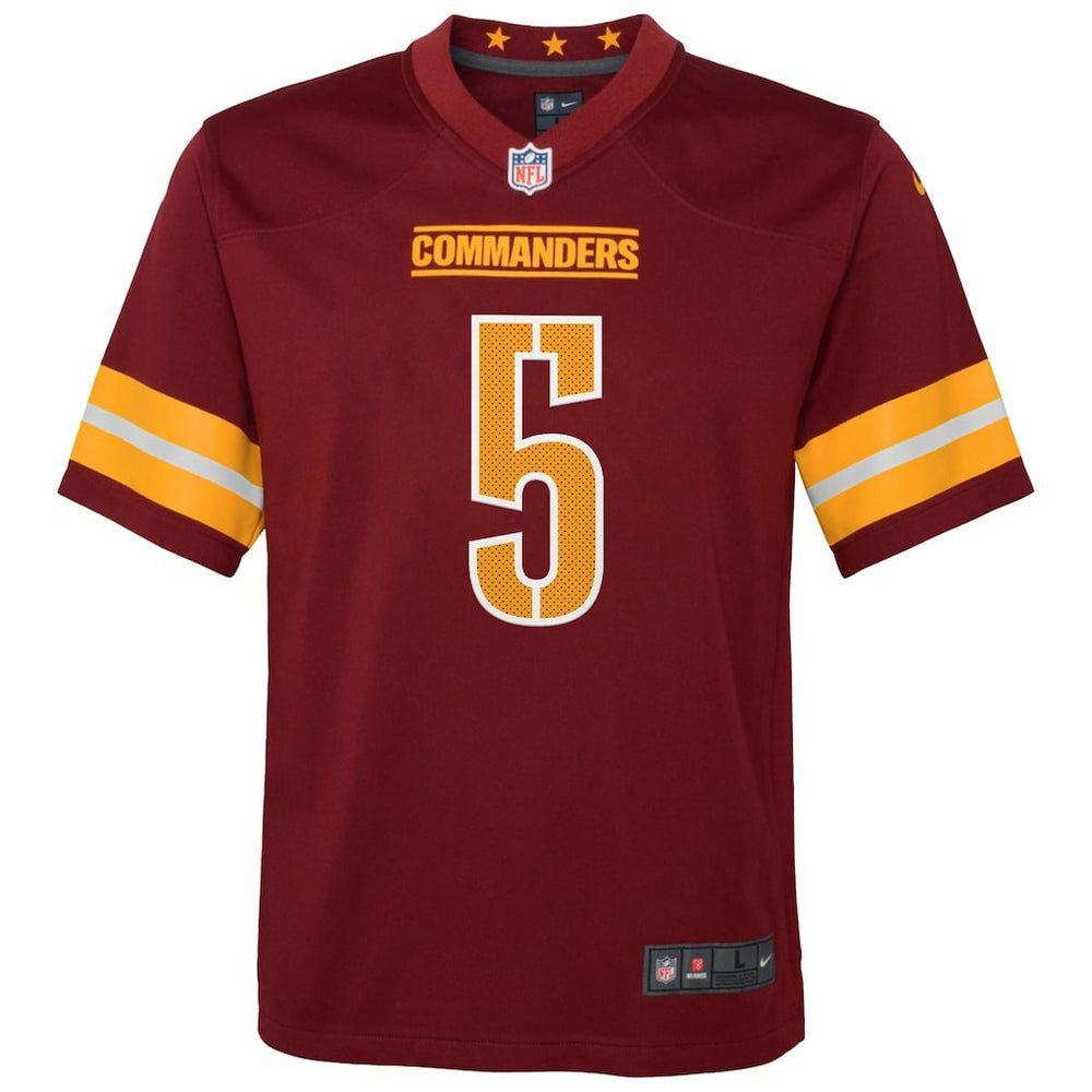 Jayden Daniels Washington Commanders Youth Game Jersey - Burgundy | Nike for sale