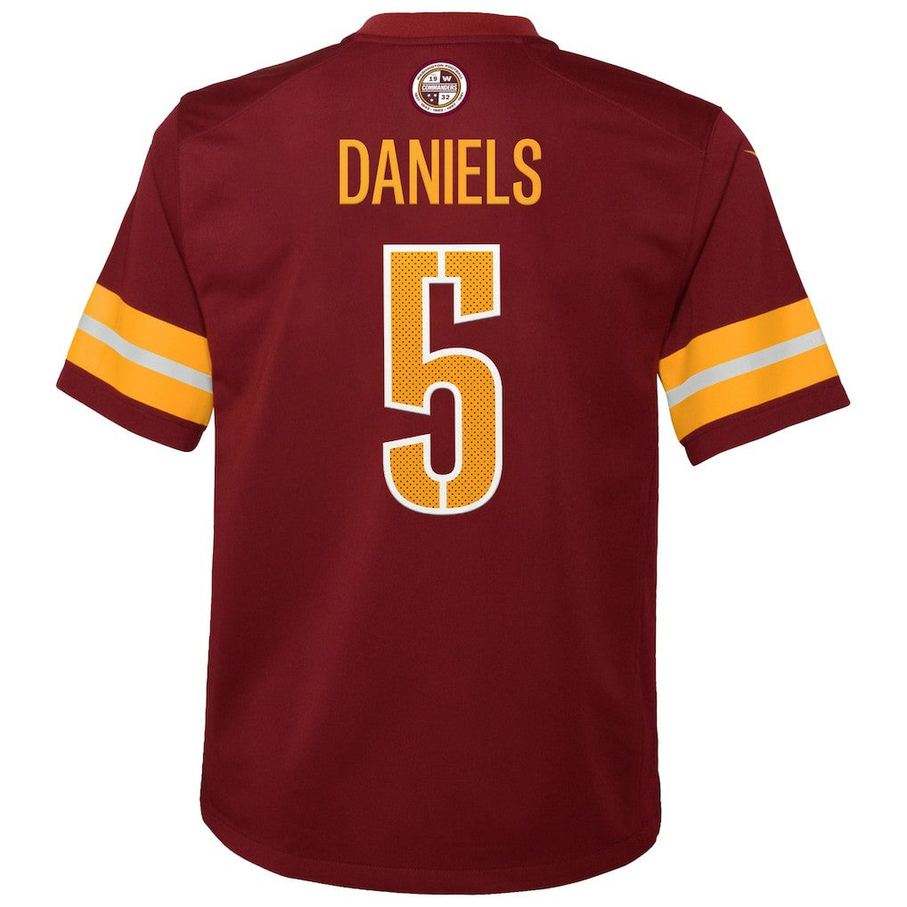 Jayden Daniels Washington Commanders Youth Game Jersey - Burgundy | Nike for sale