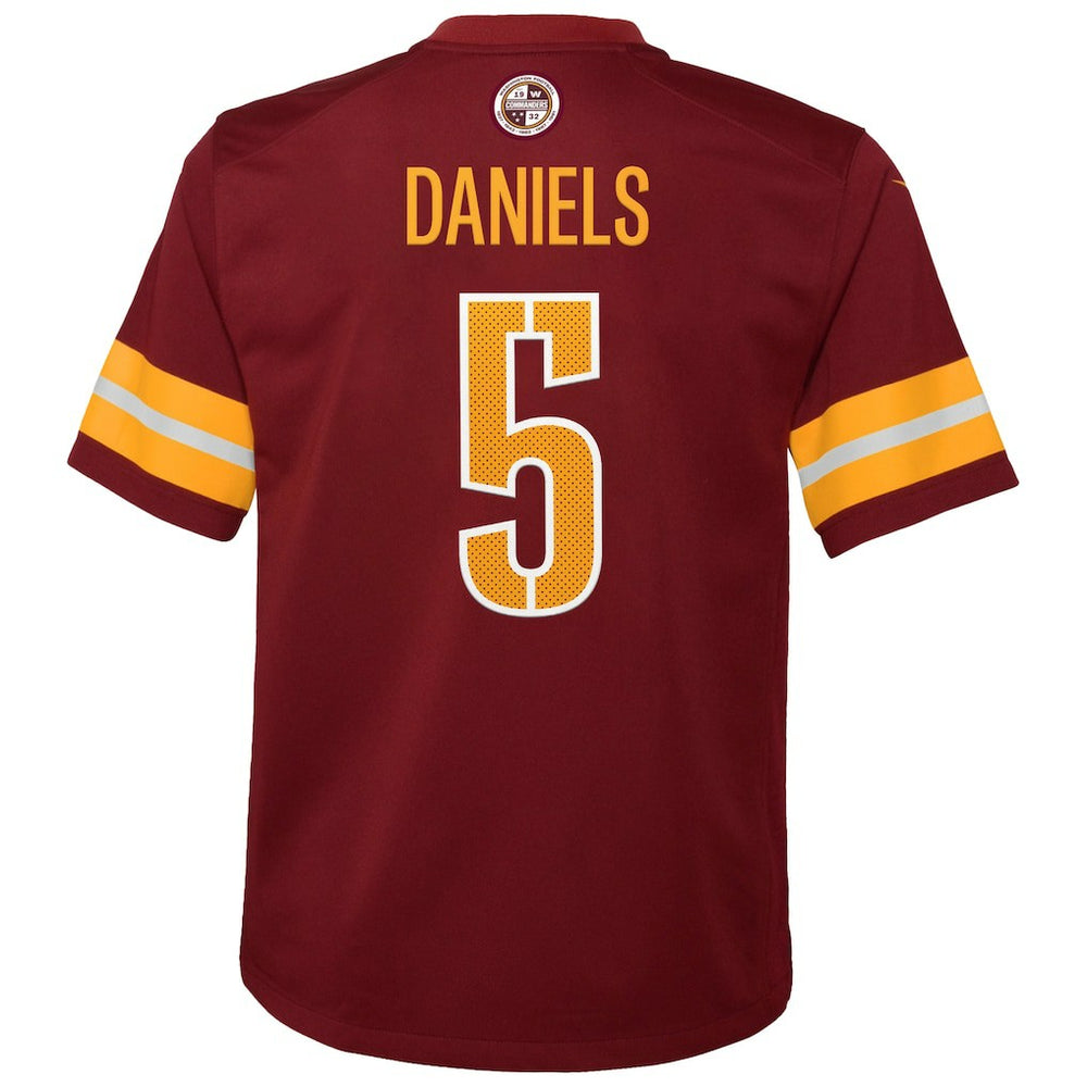 Jayden Daniels Washington Commanders Youth Game Jersey - Burgundy | Nike for sale