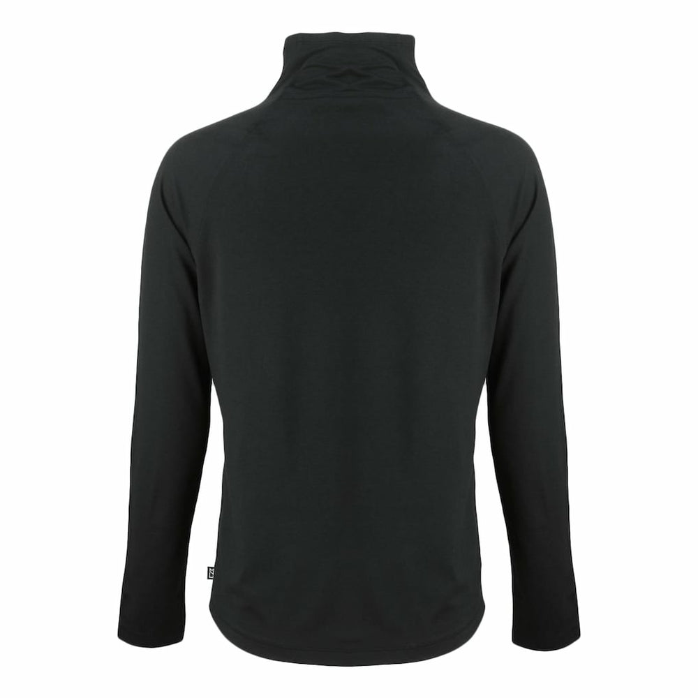 San Francisco 49ers Cutter & Buck Women's Coastline Epic Comfort Eco Recycled Funnel Neck Raglan Pullover Sweatshirt - Black for sale