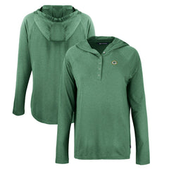 Green Bay Packers Cutter & Buck Women's Coastline Epic Comfort Eco Recycled Raglan Pullover Hoodie - Hunter Green discount