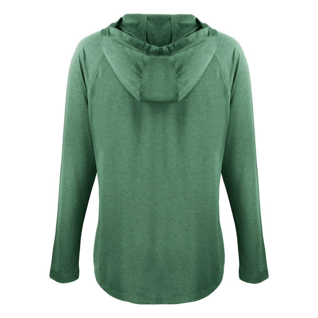 Philadelphia Eagles Cutter & Buck Women's Historic Coastline Epic Comfort Eco Recycled Raglan Pullover Hoodie - Hunter Green for sale