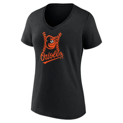 Jackson Holliday Baltimore Orioles Women's Fastball Player Name & Number V-Neck T-Shirt - Black