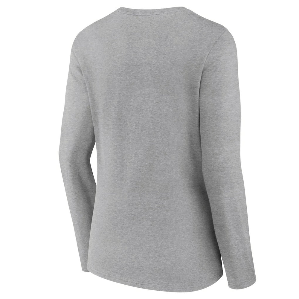 Cleveland Browns Women's Primary Logo Long Sleeve V-Neck T-Shirt - Gray discount
