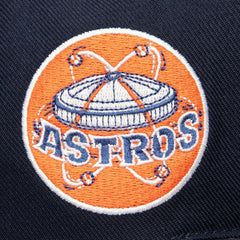 Houston Astros Double Up Snapback Hat - Navy | Mitchell & Ness