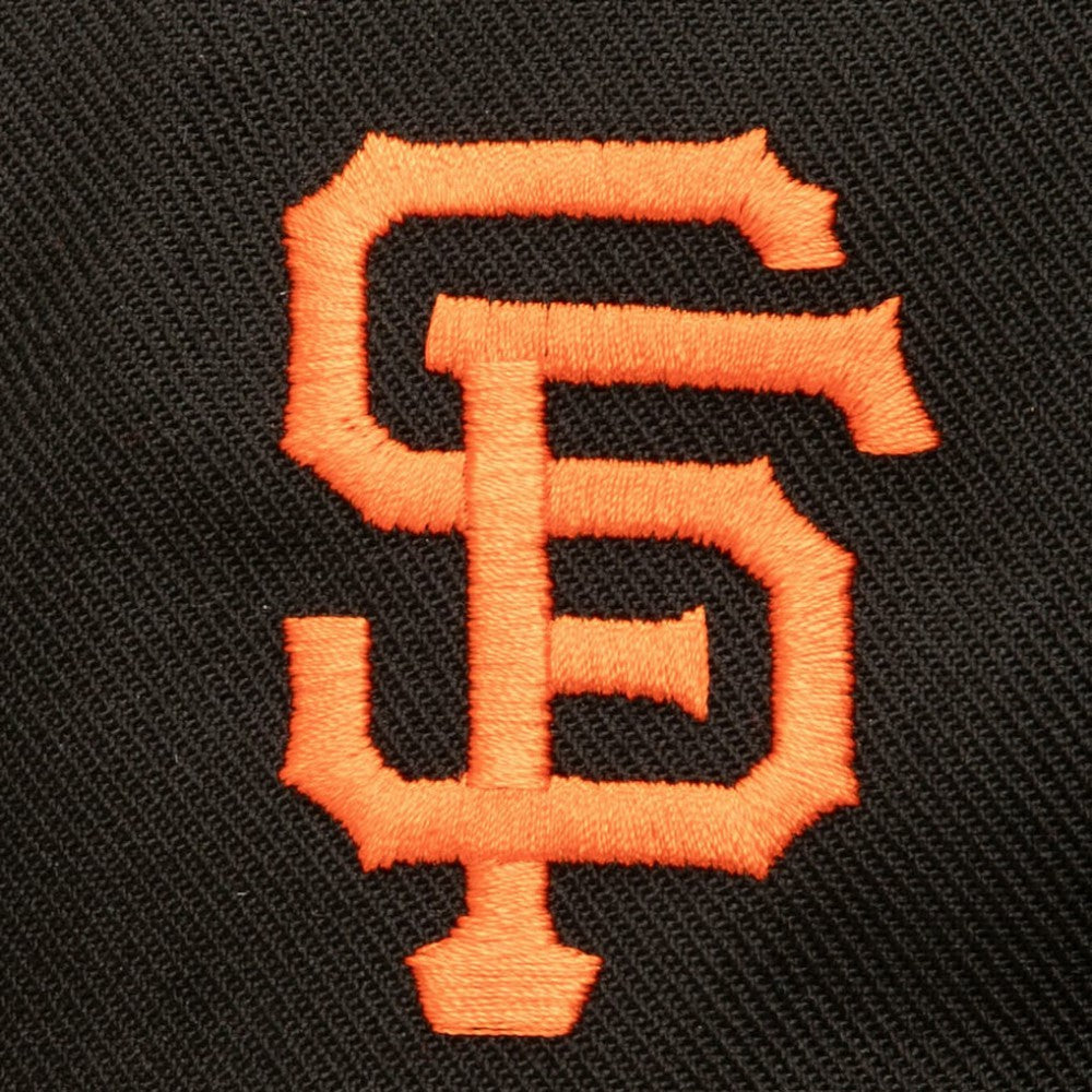 San Francisco Giants Double Up Snapback Hat - Black | Mitchell & Ness