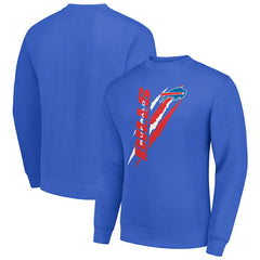 Buffalo Bills Starter Color Scratch Team Graphic Fleece Pullover Sweatshirt - Royal on sale