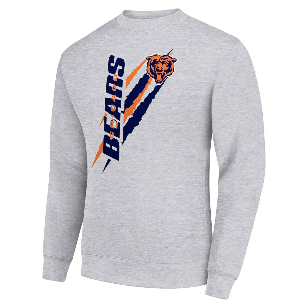 Chicago Bears Starter Color Scratch Team Graphic Fleece Pullover Sweatshirt - Heather Gray sale