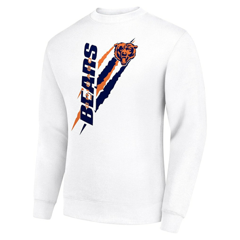 Chicago Bears Starter Color Scratch Team Graphic Fleece Pullover Sweatshirt - White online