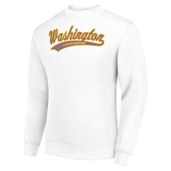 Washington Commanders Starter Tailsweep Team Graphic Tri-Blend Fleece Pullover Sweatshirt - White for sale