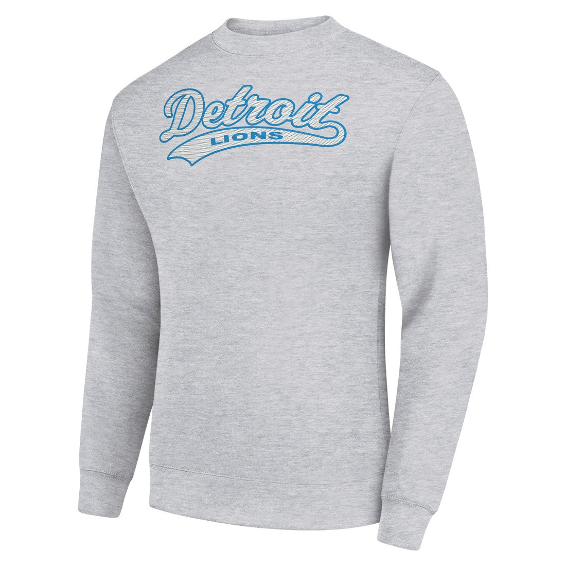 Detroit Lions Starter Tailsweep Team Graphic Tri-Blend Fleece Pullover Sweatshirt - Heather Gray cheap