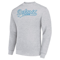 Detroit Lions Starter Tailsweep Team Graphic Tri-Blend Fleece Pullover Sweatshirt - Heather Gray cheap