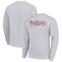 Washington Commanders Starter Tailsweep Team Graphic Tri-Blend Fleece Pullover Sweatshirt - Heather Gray on sale