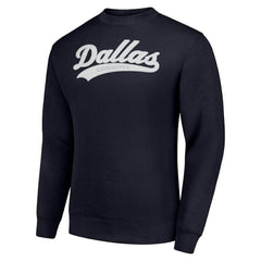Dallas Cowboys Starter Tailsweep Team Graphic Tri-Blend Fleece Pullover Sweatshirt - Navy sale