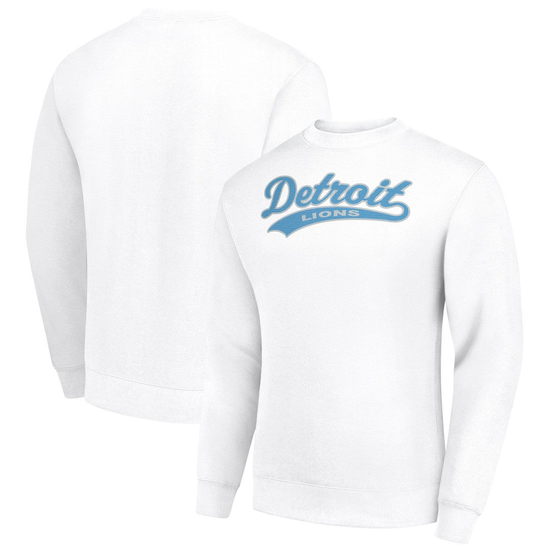 Detroit Lions Starter Tailsweep Team Graphic Tri-Blend Fleece Pullover Sweatshirt - White online