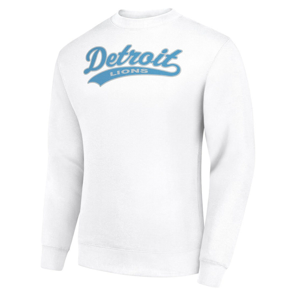 Detroit Lions Starter Tailsweep Team Graphic Tri-Blend Fleece Pullover Sweatshirt - White online