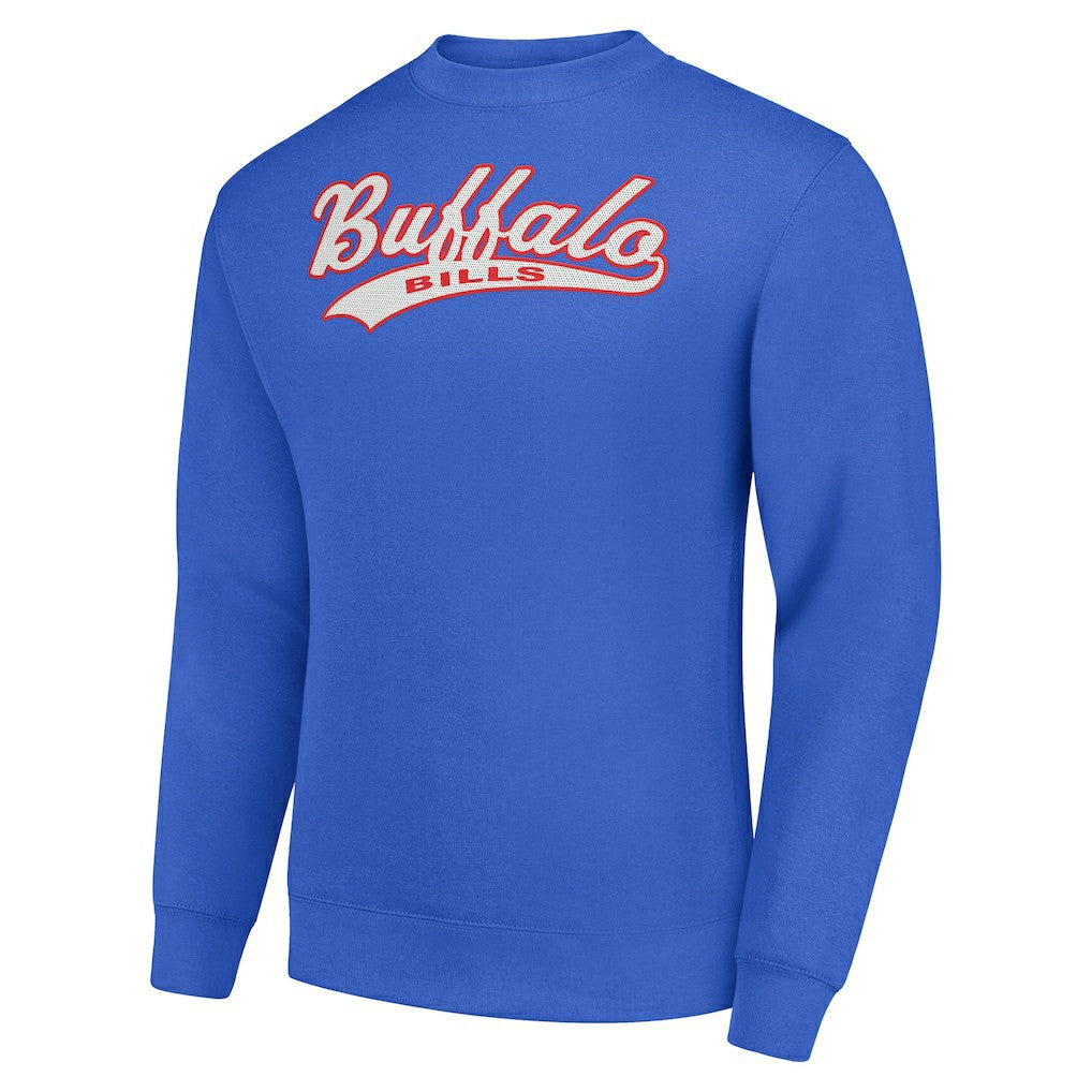 Buffalo Bills Starter Tailsweep Team Graphic Tri-Blend Fleece Pullover Sweatshirt - Royal on sale