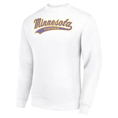 Minnesota Vikings Starter Tailsweep Team Graphic Tri-Blend Fleece Pullover Sweatshirt - White outlet