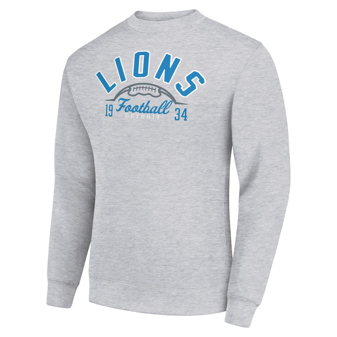 Detroit Lions Starter Half Ball Team Graphic Tri-Blend Fleece Pullover Sweatshirt - Heather Gray sale