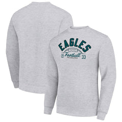 Philadelphia Eagles Starter Half Ball Team Graphic Tri-Blend Fleece Pullover Sweatshirt - Heather Gray online