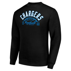Los Angeles Chargers Starter Half Ball Team Graphic Tri-Blend Fleece Pullover Sweatshirt - Black on sale