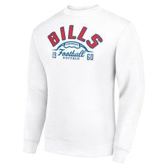 Buffalo Bills Starter Half Ball Team Graphic Tri-Blend Fleece Pullover Sweatshirt - White online