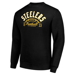 Pittsburgh Steelers Starter Half Ball Team Graphic Tri-Blend Fleece Pullover Sweatshirt - Black outlet