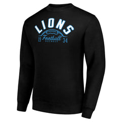 Detroit Lions Starter Half Ball Team Graphic Fleece Pullover Sweatshirt - Black discount