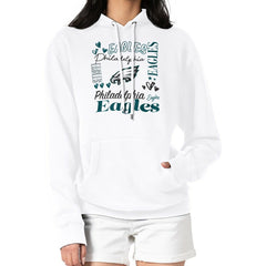 Philadelphia Eagles G-III 4Her by Carl Banks Women's Collage Graphic Fleece Pullover Hoodie - White for sale
