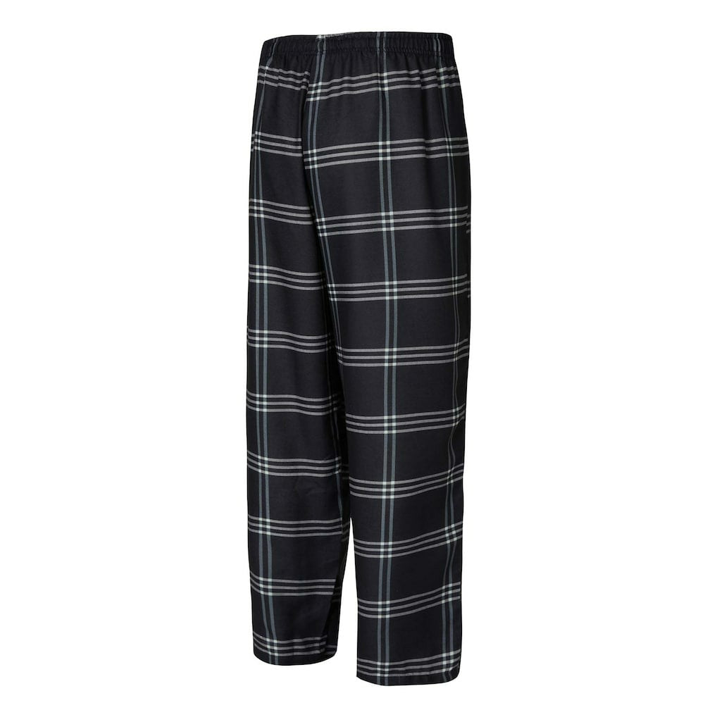 Brooklyn Nets Concepts Sport Petition Long Sleeve Top and Plaid Pant Set - Black/Gray cheap