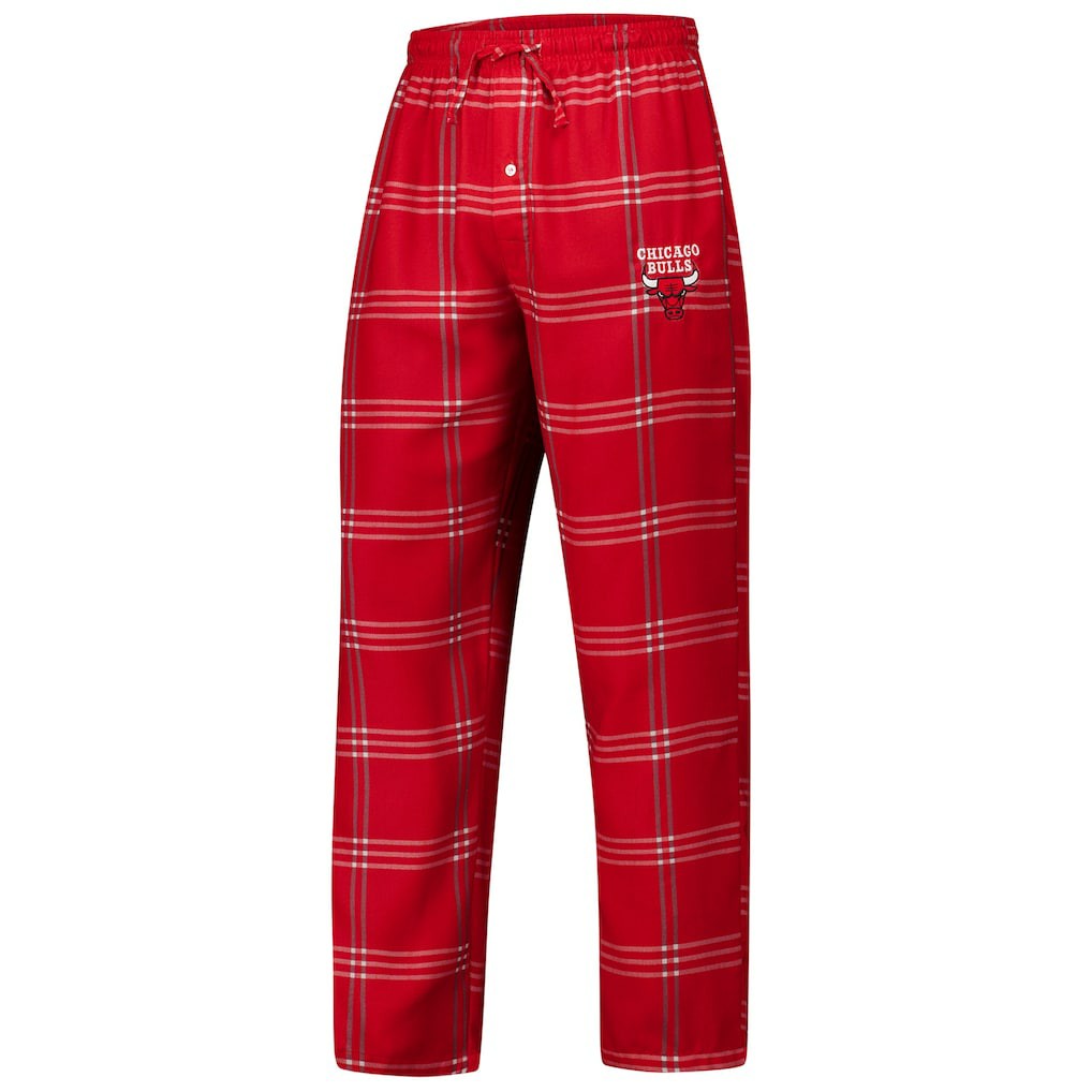 Chicago Bulls Concepts Sport Petition Long Sleeve Top and Plaid Pant Set - Red for sale