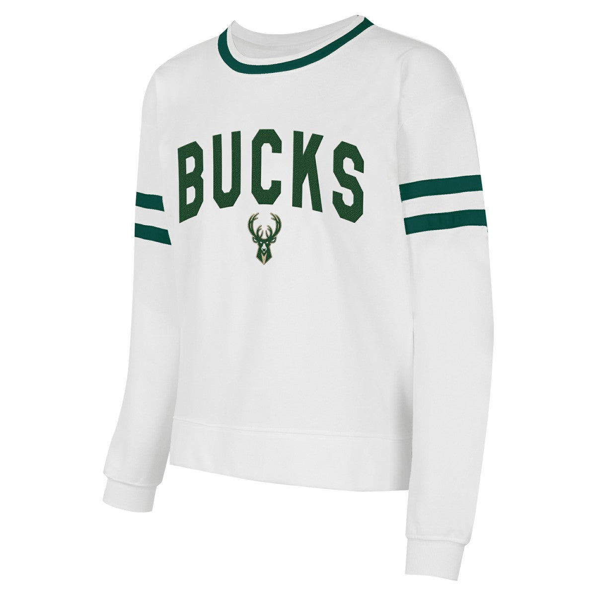 Milwaukee Bucks Concepts Sport Women's Borough Pullover Sweatshirt - White cheap