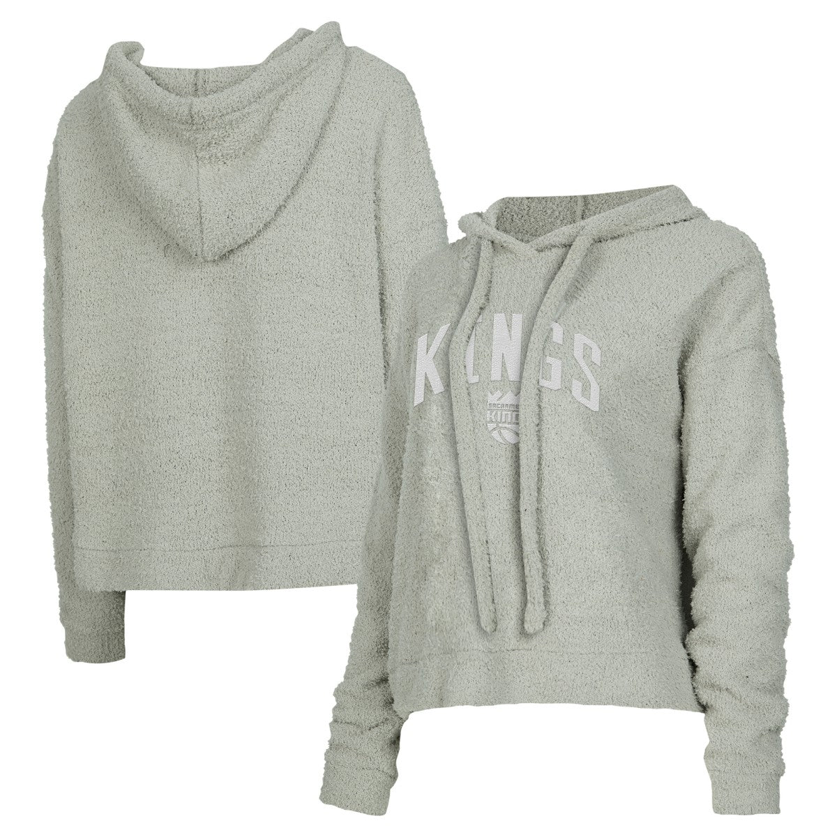 Sacramento Kings Concepts Sport Women's Ventura Comfy Pullover Hoodie - Gray shop