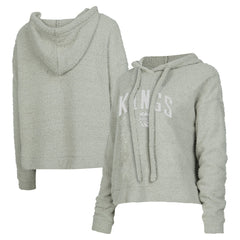 Sacramento Kings Concepts Sport Women's Ventura Comfy Pullover Hoodie - Gray shop