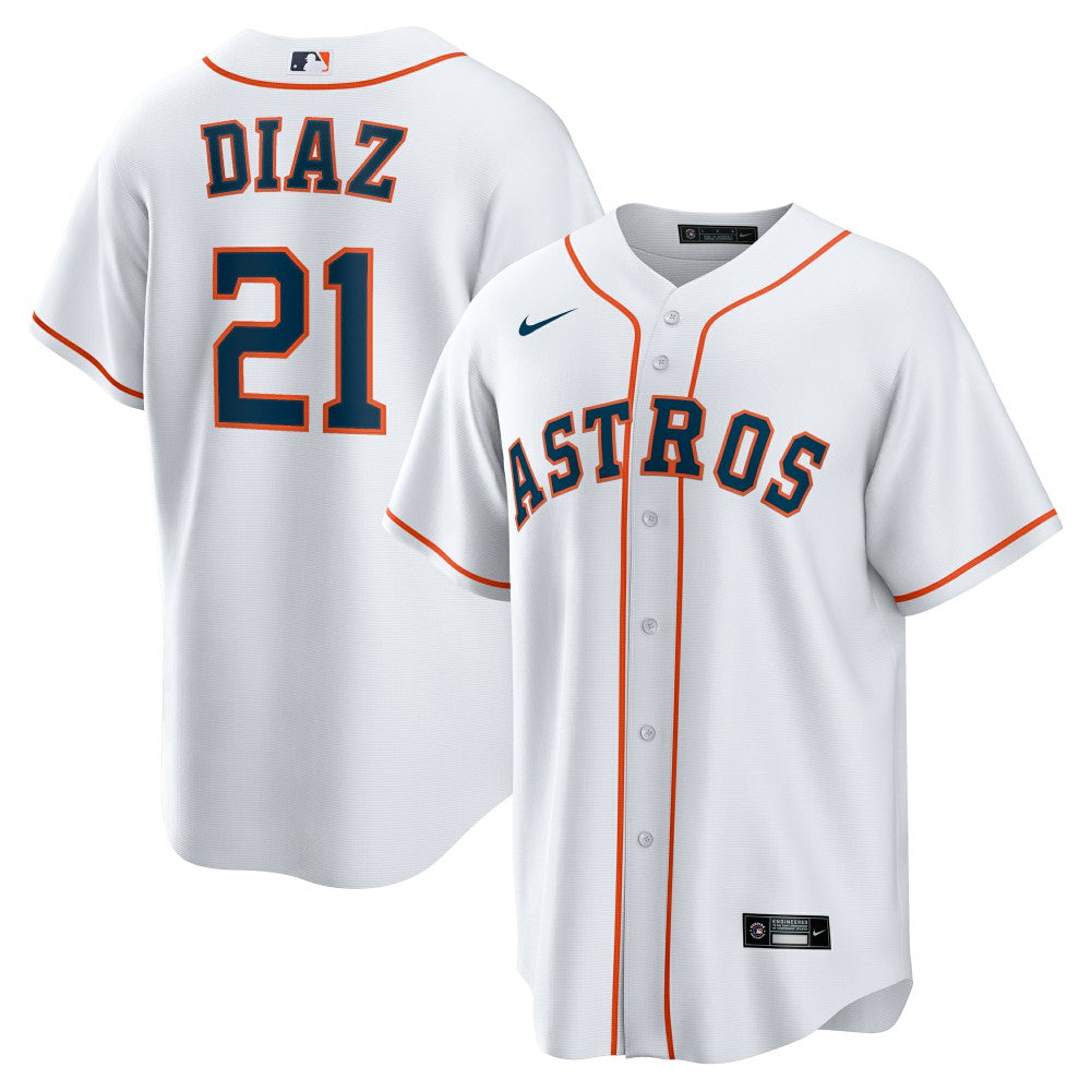 Yainer Diaz Houston Astros Home Replica Jersey - White | Nike