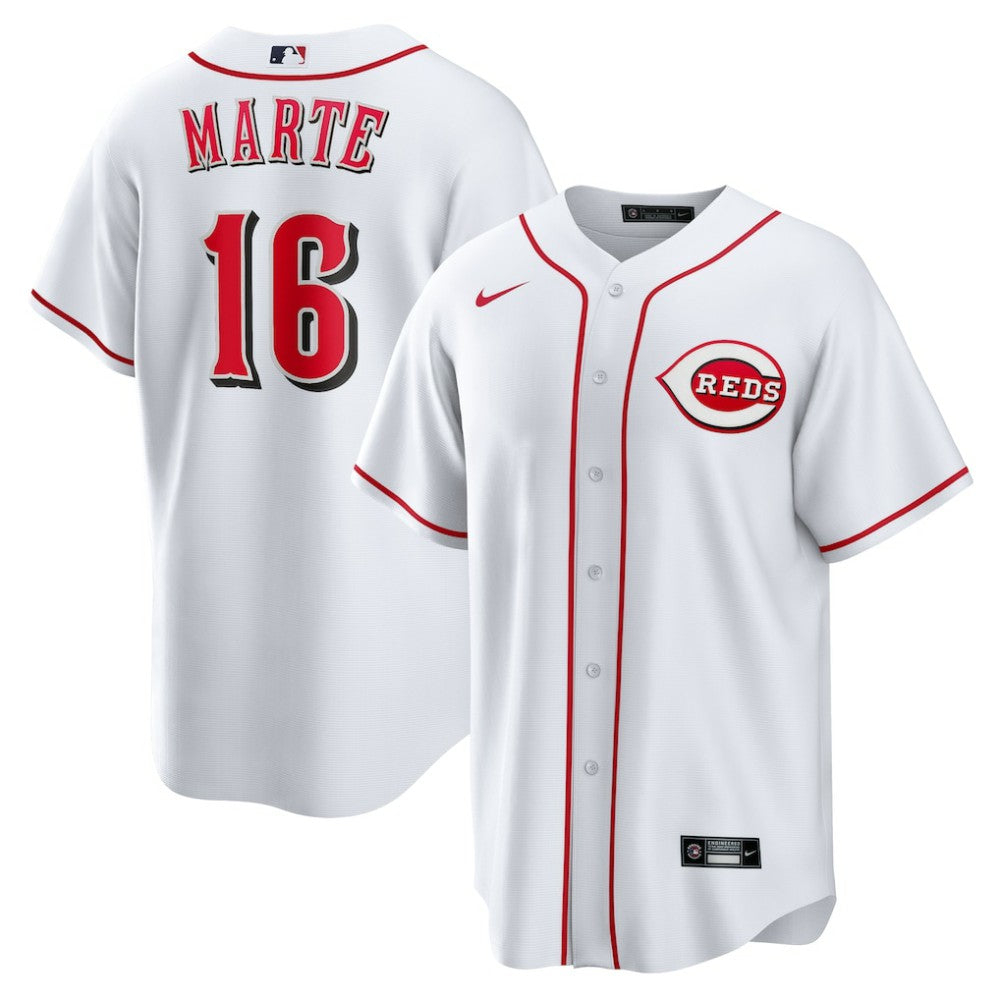 Noelvi Marte Cincinnati Reds Home Replica Jersey - White | Nike
