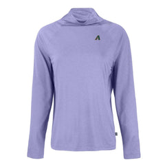 Arizona Diamondbacks Cutter & Buck Women's Cooperstown Collection Coastline Epic Comfort Eco Recycled Funnel Neck Raglan Pullover Top - Purple