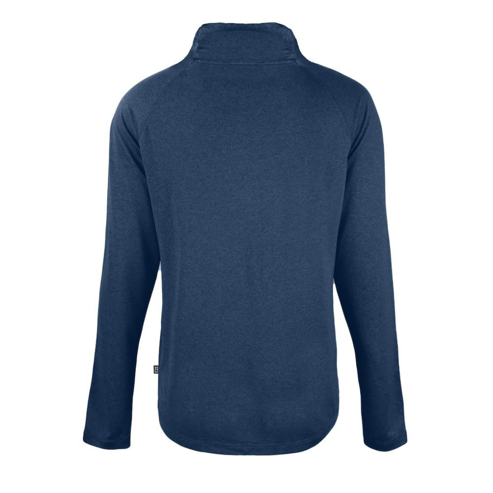 Philadelphia Phillies Cutter & Buck Women's  Coastline Epic Comfort Eco Recycled Funnel Neck Raglan Pullover Top - Navy
