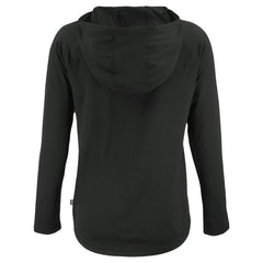 Cincinnati Reds Cutter & Buck Women's Cooperstown Collection Coastline Epic Comfort Eco Recycled Hoodie Raglan Long Sleeve T-Shirt - Black