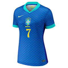 Vini Jr. Brazil National Team Women's 2024 Away Replica Jersey - Blue | Nike on sale