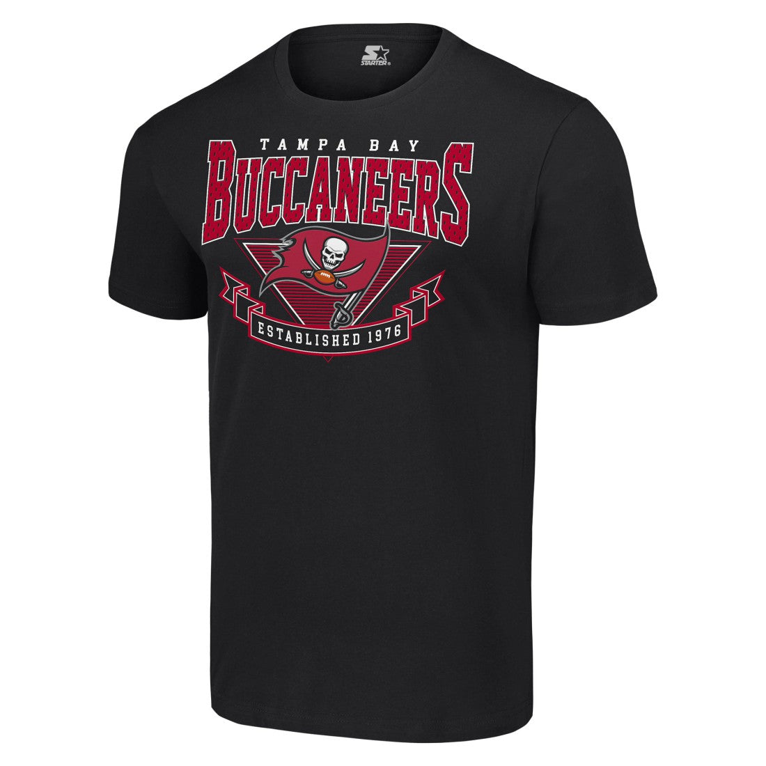 Tampa Bay Buccaneers Starter 80s Inspired Team Logo T-Shirt - Black discount