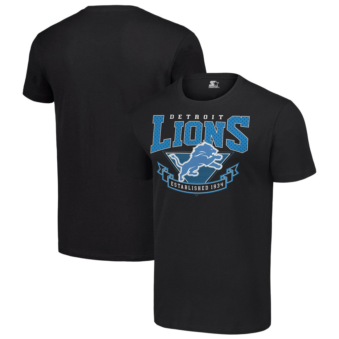 Detroit Lions Starter 80s Inspired Team Logo T-Shirt - Black outlet