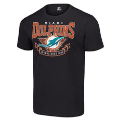 Miami Dolphins Starter 80s Inspired Team Logo T-Shirt - Black on sale