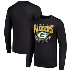 Green Bay Packers Starter '80s Inspired Team Logo Long Sleeve T-Shirt - Black outlet