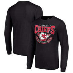 Kansas City Chiefs Starter '80s Inspired Team Logo Long Sleeve T-Shirt - Black discount