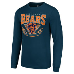 Chicago Bears Starter '80s Inspired Team Logo Long Sleeve T-Shirt - Navy online